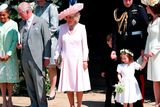 thumbnail: Doria Ragland, the Prince of Wales, the Duchess of Cornwall, the Duke and Duchess of Cambridge with Prince George and Princess Charlotte leave St George's Chapel in Windsor Castle after the wedding. PRESS ASSOCIATION Photo. Picture date: Saturday May 19, 2018. See PA story ROYAL Wedding. Photo credit should read: Andrew Matthews/PA Wire