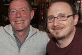 thumbnail: Garry Duffy and Adrian Fegan at the Dundalk Young Irelands GFC quiz night in Corbett's Bar. Photo: Aidan Dullaghan/Newspics