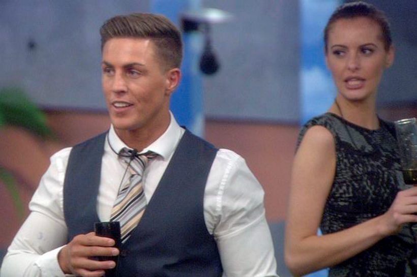 Marc O'Neill and Jade Martina Lynch as Marc arrived in the Big Brother house