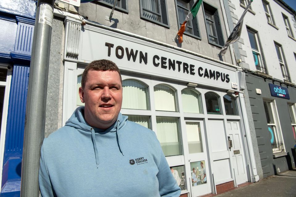 Kerry man Cathal Murphy outside Kerry College on Denny Street in Tralee. Photo: Don MacMonagle