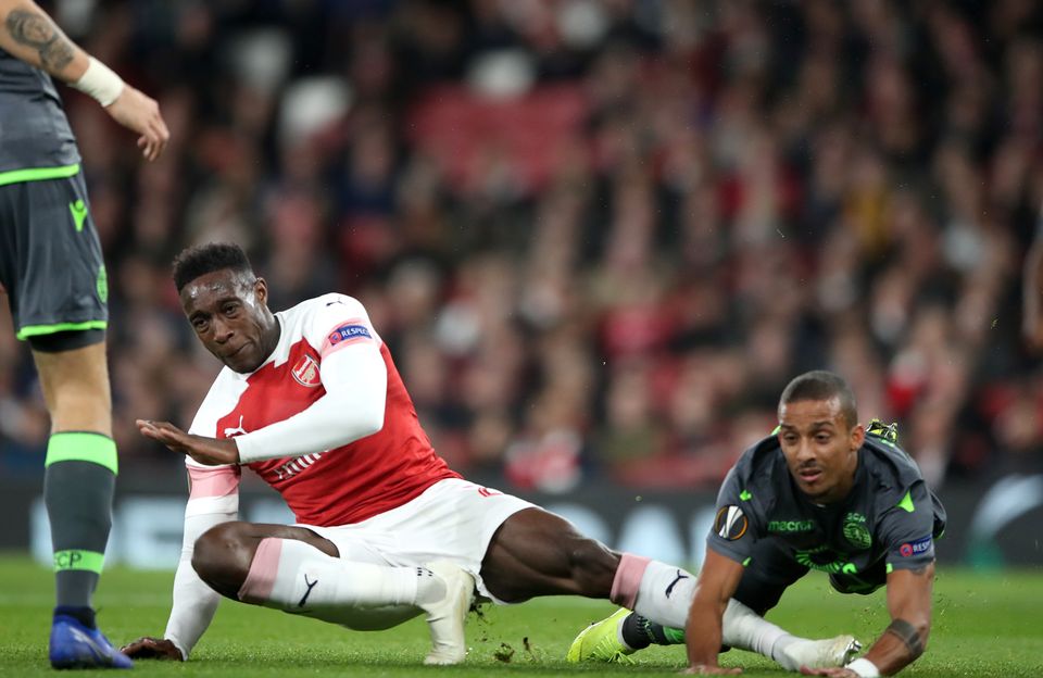 Danny Welbeck injured his ankle against Sporting Lisbon (Nick Potts/PA)