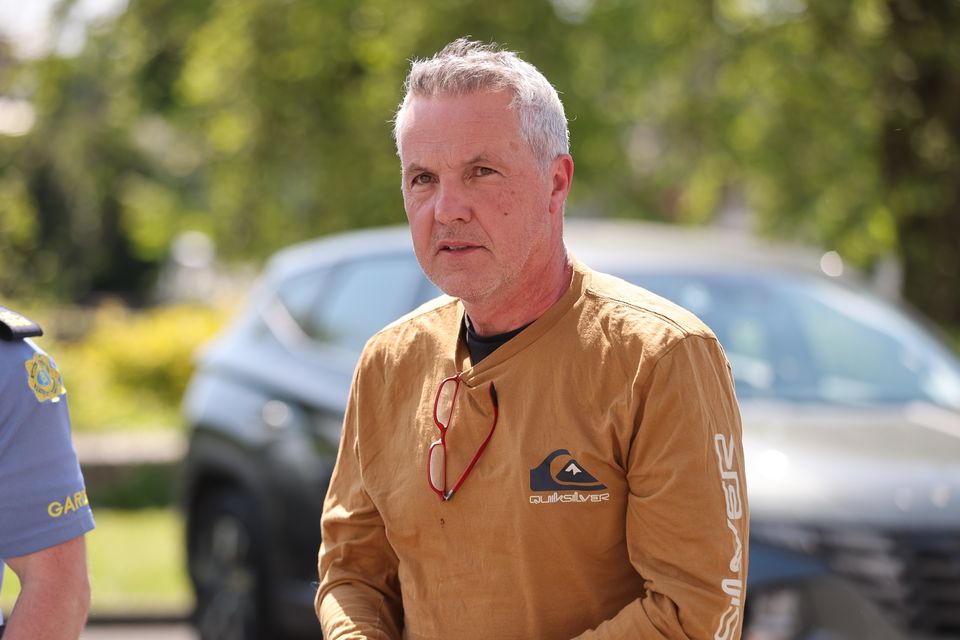 Brendan O'Meara at Ennis Court on Saturday. Photograph by Eamon Ward