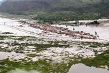 thumbnail: Flooded areas in Peru due to the overflow of the Urubamba river in Cuzco (AP)