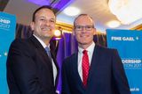 thumbnail: Minister Leo Varadkar and Minister Simon Coveney at the Fine Gael Hustings for the leadership of the party