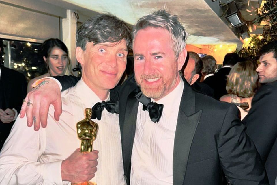 Cillian Murphy and Gareth Bromell at the Oscars