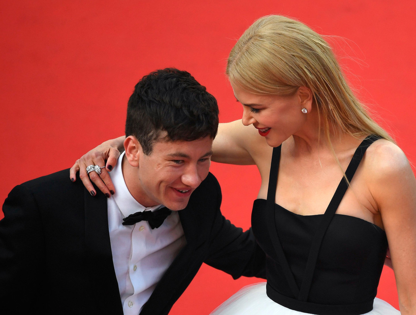 Dublin actor Barry Keoghan laughs with co-star Nicole Kidman on the red carpet for the screening of Irish film ‘The Killing of a Sacred Deer’ at the Cannes Film Festival. Photo: Getty Images