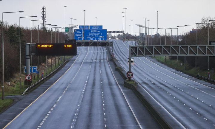 Storm Éowyn in pictures: from a deserted M50 to ice-rink ripped apart