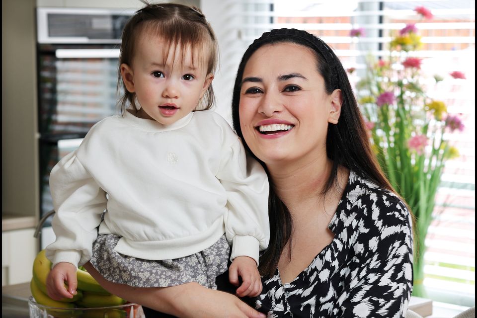 Siobhan Cookson with her 17-month-old daughter Summer at their home in Navan. Photo: Steve Humphreys