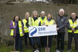 thumbnail: Deirdre Keogh (SSE Renewables) and Sean Olohan of the Wicklow Lions Club join the Wicklow Tidy Towns Committee to plant a new urban orchard on the Riverwalk in Wicklow Town