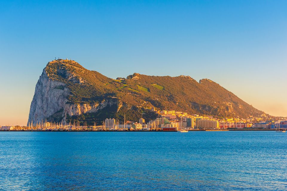 Gibraltar, viewed from the town of La Linea de la Concepcion on the Spanish side of the frontier. Photo: Getty