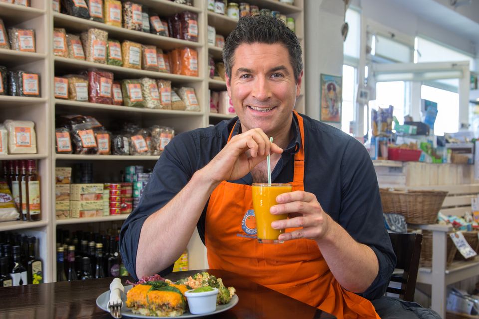 HEALTHY OPTIONS: Oliver McCabe of Select Stores in Dalkey, where the Fuel Food wholefood store and deli is powering up locals and celebrities alike. Photo: Tony Gavin