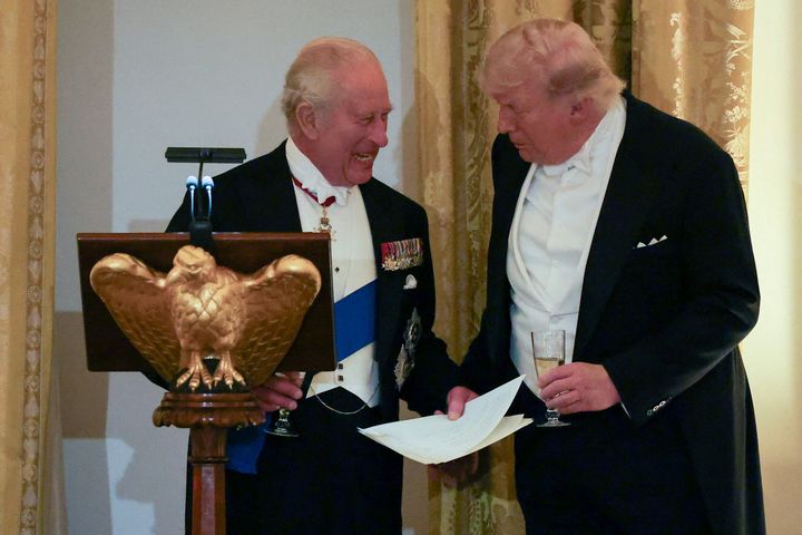 ‘Stand up, Rory’ – Donald Trump interupts speech to praise McIlroy as gold statue of president is erected at Miami golf course