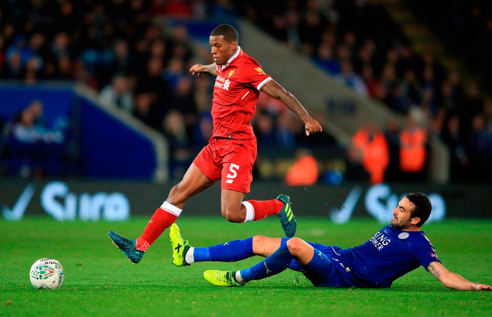 Liverpool's Georginio Wijnaldum avoids a tackle Photo: Mike Egerton/PA Wire
