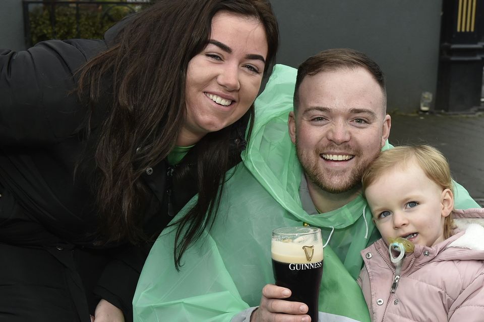Aoife O'Shaughnessy with Gary Swan and Isabella O'Shaughnessy.
