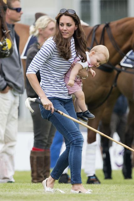 Kate Middleton and Prince George  at the polo