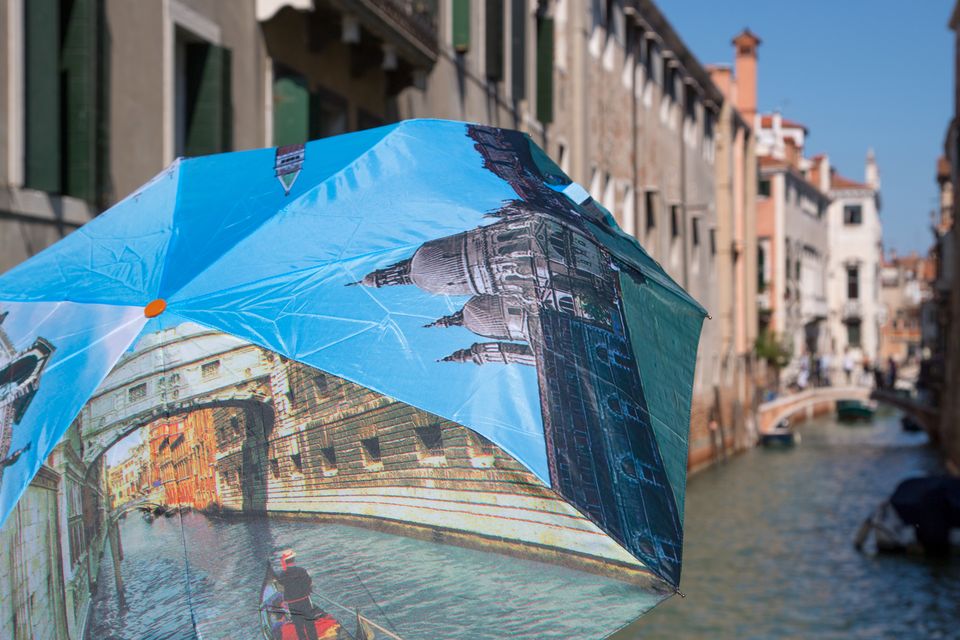An umbrella in Venice