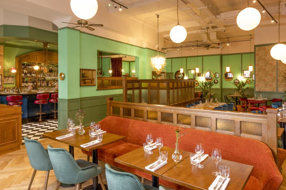 The interior of Chequer Lane by Jamie Oliver on Exchequer Street, Dublin 2