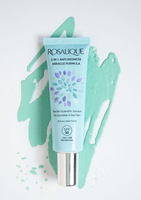 Rosalique 3 in 1 Anti-Redness Miracle Formula SPF50, €33.95, rosalique.ie