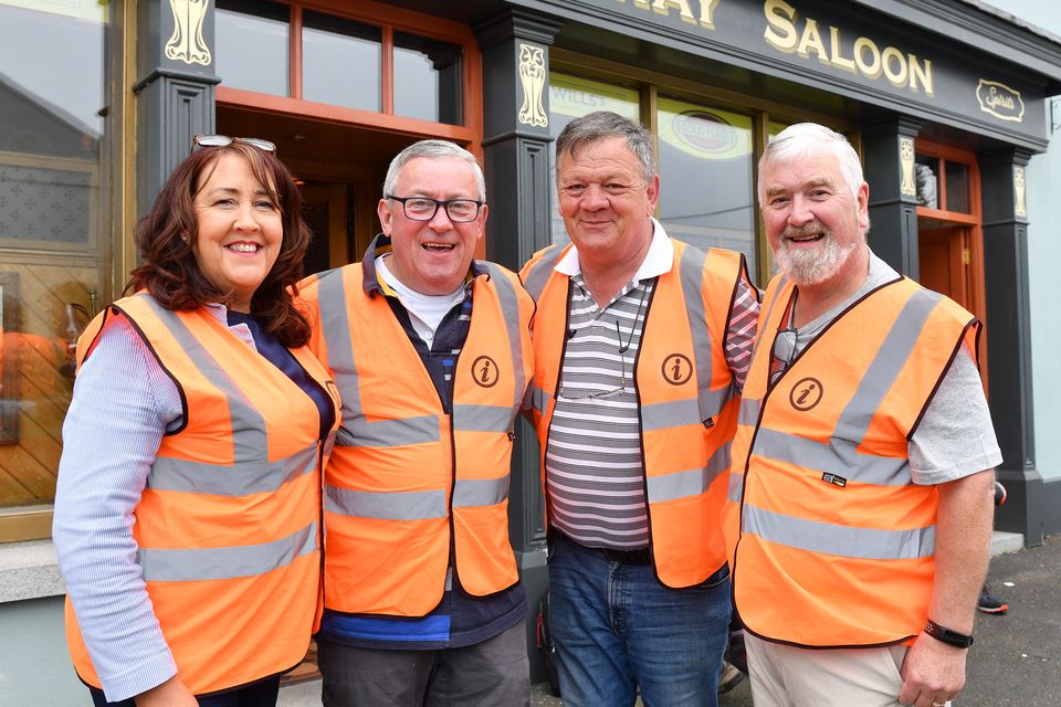 Jennifer Harrison, Seamus Gormley, Martin Beggy and Fergus McArdle at the Cross Cooley Challenge registration. 
