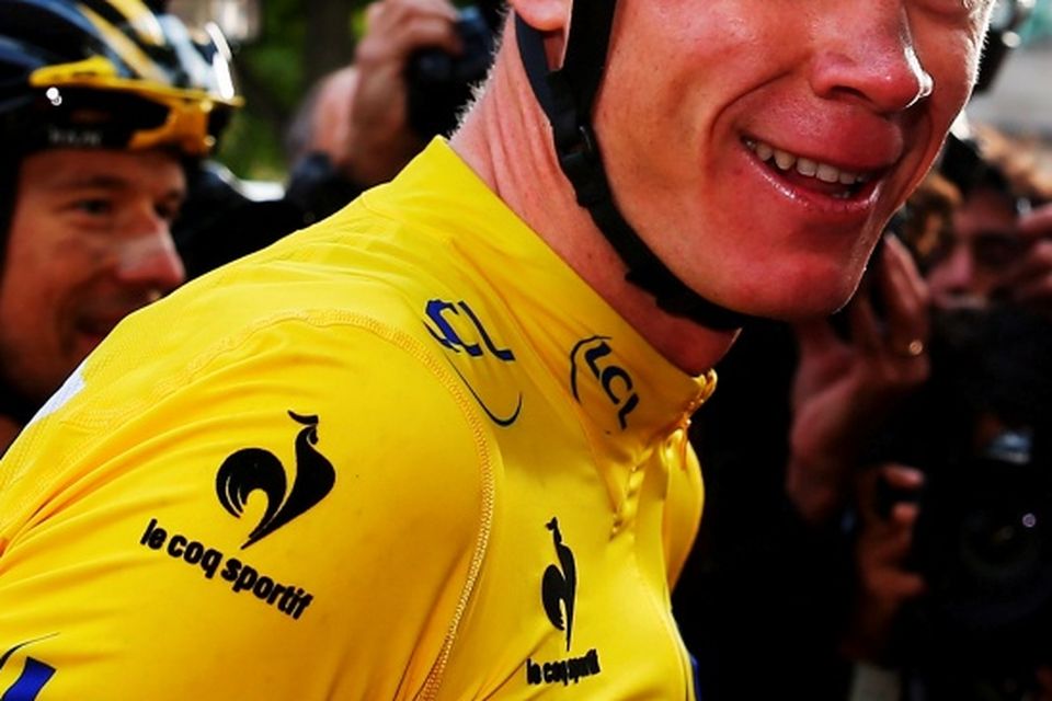 Chris Froome got to enjoy a bacon sandwich yesterday
