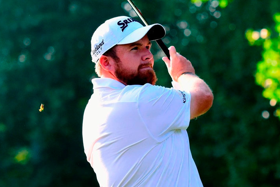 Shane Lowry plays his shot from the third tee during the first round of the Wyndham Championship in Greensboro, North Carolina. Photo: Jared C. Tilton/Getty Images