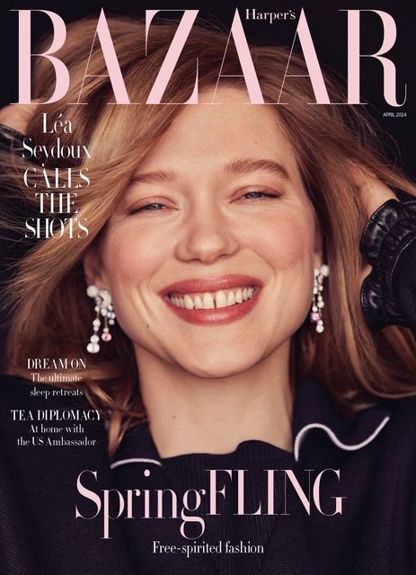 Lea Seydoux on the cover of Harper’s Bazaar UK (Harper’s Bazaar UK/Alexi Lubomirski/PA)