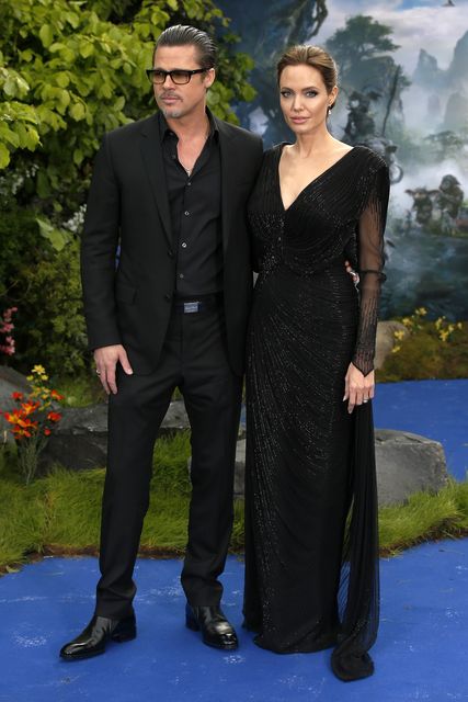 Brad Pitt and Angelina Jolie attending the premiere of Maleficent in London (Justin Tallis/PA)