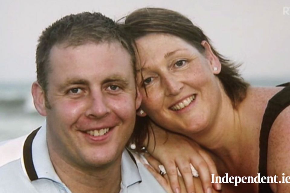 Adrian Donohoe with his wife Caroline