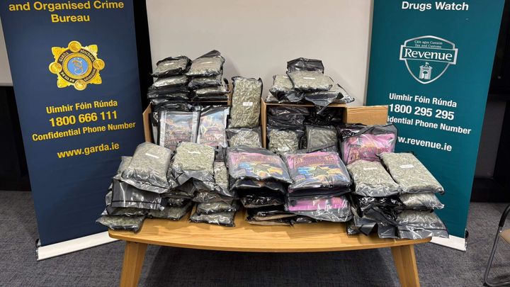 Two men arrested as gardaí seize drugs worth €1million