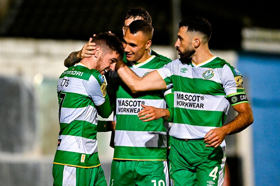 Shamrock Rovers’ drive for five still alive as Dylan Watts hits late thunderbolt in victory over Drogheda