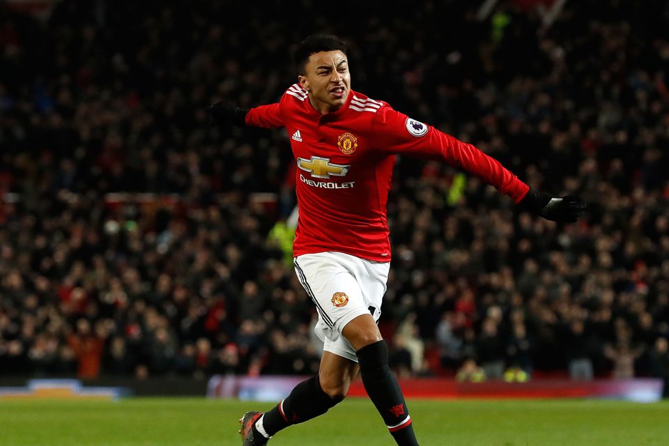 Manchester United's Jesse Lingard scored twice after coming on at half-time against Burnley
