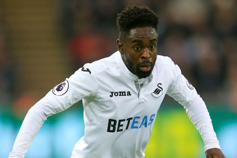 Nathan Dyer was injured in the match against Leicester