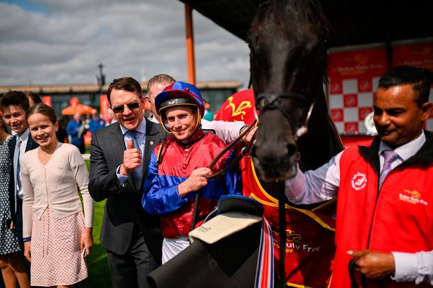 Aidan O’Brien’s Los Angeles claims Irish Derby glory in fine style at The Curragh