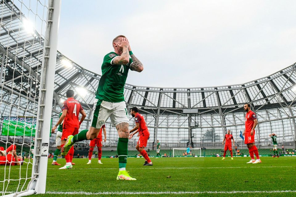 James McClean is close to making the top ten of all-time appearances for Ireland. Photo: Sportsfile