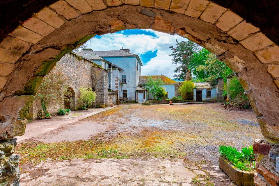 Kilmoyler House boasts a pretty courtyard of stables, coach houses and former staff quarters,