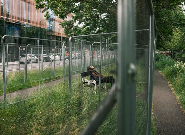 Dublin’s anti-migrant fences: ‘Government policy seems to be out of ?sight, out of mind’