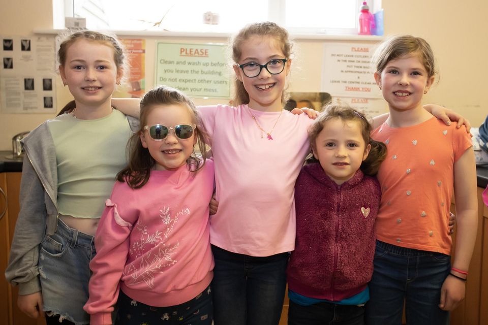 Colla Voice Performance & Music school end of year performance at Raheen hall. From left; Mia Quigley, Ella Merrigan, Hannah Rose Rochford, Tilly Furlong and Caoinhe Whitty. Photo; Mary Browne