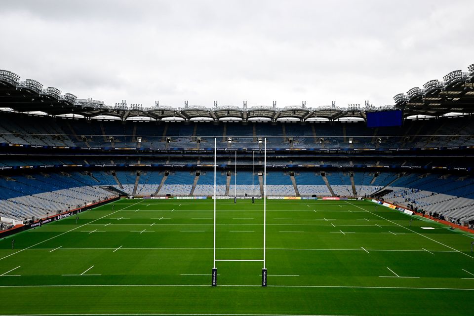 A general view of Croke Park before the Champions Cup semi-final match between Leinster and Northampton Saints. Photo: Stephen McCarthy/Sportsfile