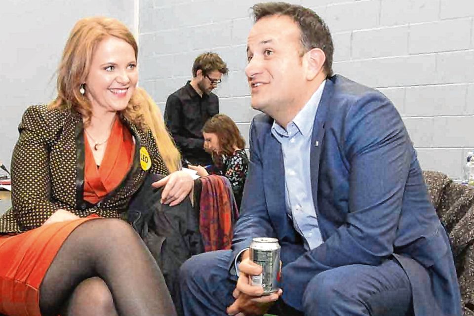 On Dáil ticket: Senator Catherine Noone with Leo Varadkar in 2016 before he became Taoiseach. Photo: RollingNews.ie