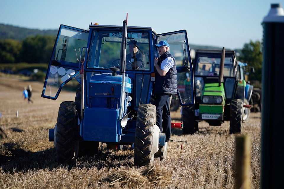 Competitors during the National Ploughing Championships at Ratheniska, Co Laois. Photo: Niall Carson/PA Wire