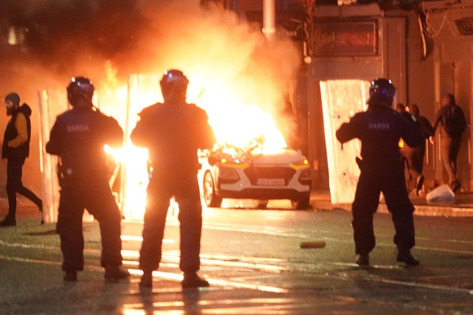 An Garda Siochana at the scene in Dublin city centre (Brian Lawless/PA)