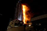 thumbnail: A fire engulfs The Address Hotel in downtown Dubai in the United Arab Emirates