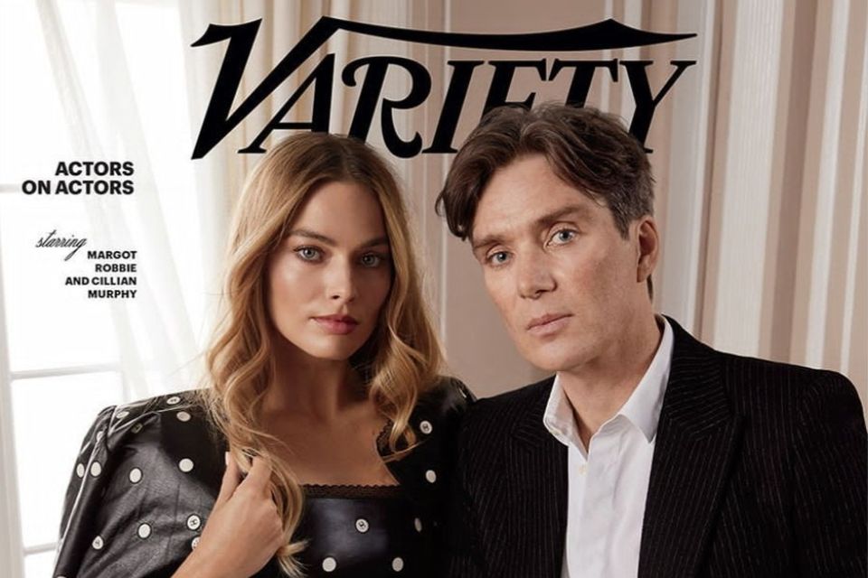Cillian Murphy and Margot Robbie on the cover of Variety Magazine