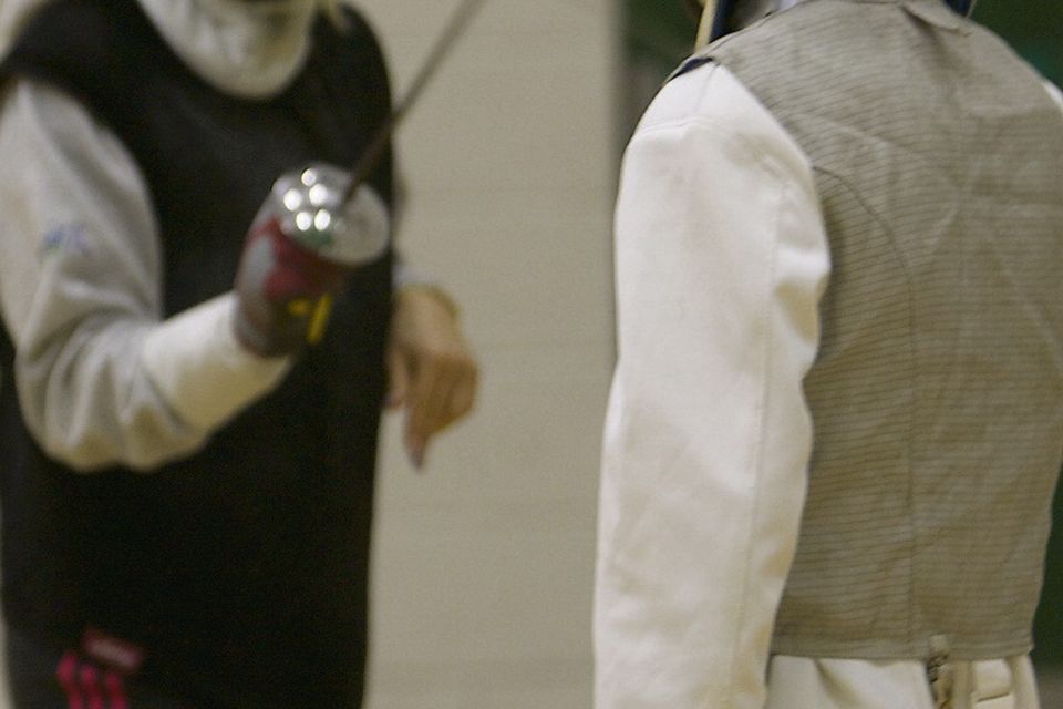 FOILED AGAIN: Fencers from Pembroke Fencing Club.
