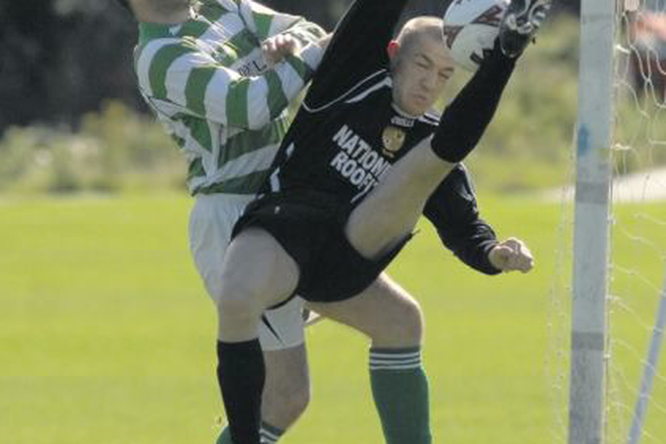 McGregor in action in his days with Leinster Senior League team Yellowstone United