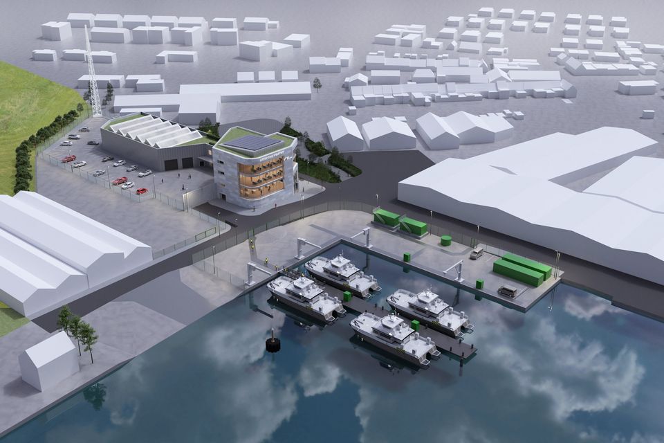 An architect's impression of the base station in Arklow