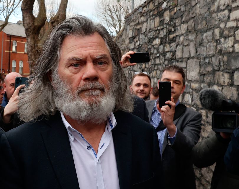 Gerry ‘The Monk’ Hutch leaves court. Photo: Sam Boal/PA
