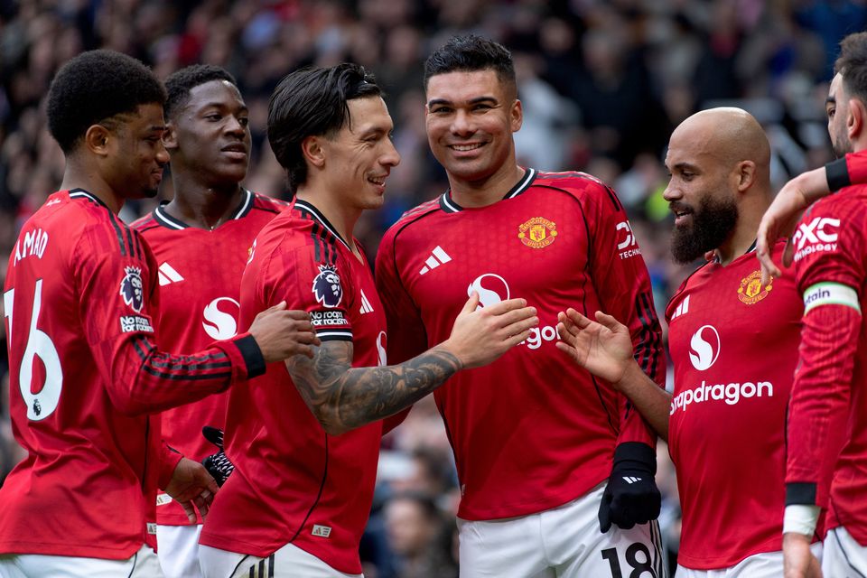 Casemiro has found a new lease of life under Carrick. Photo: Getty