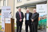 thumbnail: CEO Focus Ireland, Pat Deenigan, Pearse O'Shiel, Chairperson, Co-operative Housing Ireland and Kieron Brennan, CEO of Co-operative Housing Ireland at the official launch of 67 new homes in Castleisland. Photo by Valerie O'Sullivan.