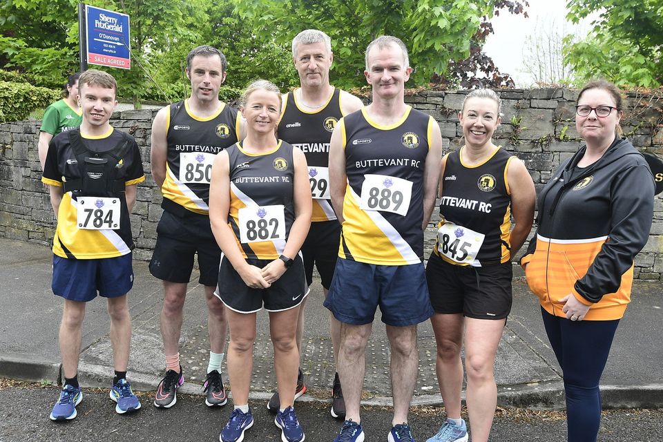 Buttevant athletes Ronan Spratt, John Browne, Maura McKernan, Conor McCartan, Jerome Casey and Marie Dinan competed in the Mount Hillary AC Road Race in Banteer. Picture John Tarrant